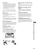 Preview for 27 page of Sony DX60AV Operating Instructions Manual