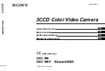 Sony DXC-390 Instructions For Use Manual предпросмотр