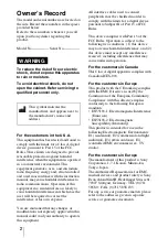 Preview for 2 page of Sony DXC-390P Instructions For Use Manual