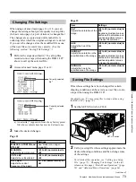 Preview for 73 page of Sony DXC-D35 Operating Instructions Manual