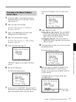 Preview for 77 page of Sony DXC-D35 Operating Instructions Manual