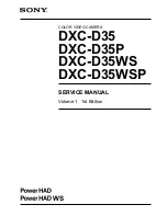 Sony DXC-D35 Service Manual предпросмотр