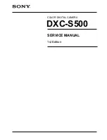 Предварительный просмотр 1 страницы Sony DXC-S500 Service Manual