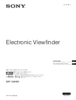 Sony DXF-C50WA Operating Instructions Manual предпросмотр