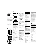 Preview for 1 page of Sony E 16mm F2.8 Operating Instructions