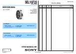 Sony E 16mm F2.8 Service Manual preview