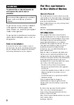 Предварительный просмотр 2 страницы Sony E105 Operating Instructions Manual