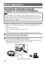 Предварительный просмотр 12 страницы Sony E105 Operating Instructions Manual