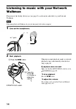 Preview for 14 page of Sony E105 Operating Instructions Manual