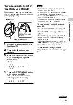 Предварительный просмотр 19 страницы Sony E105 Operating Instructions Manual