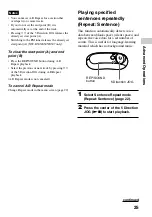 Preview for 25 page of Sony E205 Operating Instructions Manual