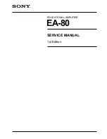 Preview for 1 page of Sony EA-80 Service Manual