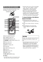 Preview for 11 page of Sony EA50EH Operating Manual