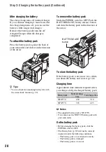 Preview for 20 page of Sony EA50EH Operating Manual