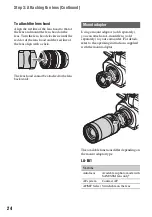 Preview for 24 page of Sony EA50EH Operating Manual