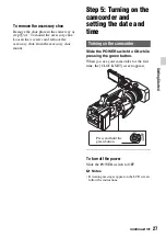 Preview for 27 page of Sony EA50EH Operating Manual