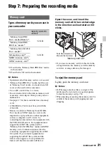 Preview for 31 page of Sony EA50EH Operating Manual