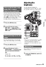 Preview for 45 page of Sony EA50EH Operating Manual