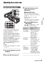 Preview for 49 page of Sony EA50EH Operating Manual