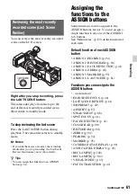 Preview for 61 page of Sony EA50EH Operating Manual