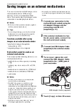 Preview for 104 page of Sony EA50EH Operating Manual