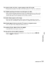 Preview for 111 page of Sony EA50EH Operating Manual