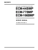 Preview for 1 page of Sony ECM-166BMP Service Manual