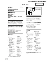 Preview for 3 page of Sony ECM-166BMP Service Manual