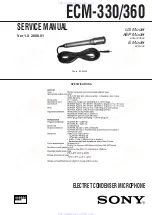 Sony ECM-360 Service Manual preview