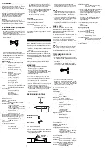 Preview for 2 page of Sony ECM 44B - ECM 44B - Microphone Operating Instructions