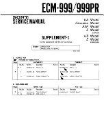 Preview for 11 page of Sony ECM-999 Service Manual