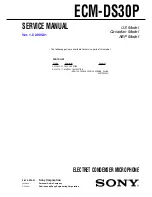 Preview for 1 page of Sony ECM-DS30P Service Manual