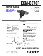 Preview for 1 page of Sony ECM-DS70P Service Manual