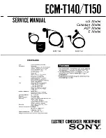 Sony ECM-T140 Service Manual предпросмотр