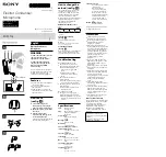 Sony ECM-TL3 Operating Instructions preview