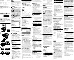 Preview for 1 page of Sony ECM-XYST1M Operating Instructions