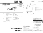 Sony ECM-Z60 Service Manual preview