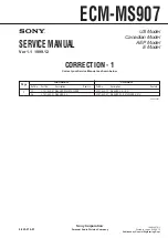 Предварительный просмотр 7 страницы Sony ECMMS907 - Stereo Type Mic Service Manual