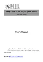 Предварительный просмотр 1 страницы Sony Effio-V User Manual