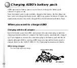 Preview for 32 page of Sony ERS-311 - Aibo Entertainment Robot User Manual