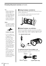 Предварительный просмотр 26 страницы Sony Espanol) Operating Instructions Manual