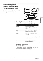 Предварительный просмотр 27 страницы Sony Espanol) Operating Instructions Manual