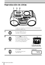 Предварительный просмотр 42 страницы Sony Espanol) Operating Instructions Manual