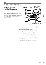 Предварительный просмотр 53 страницы Sony Espanol) Operating Instructions Manual