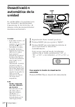 Предварительный просмотр 58 страницы Sony Espanol) Operating Instructions Manual