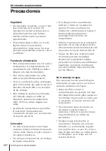 Предварительный просмотр 62 страницы Sony Espanol) Operating Instructions Manual