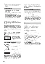 Preview for 90 page of Sony Esprit TAV-L1 Operating Instructions Manual