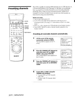 Preview for 22 page of Sony EV-S5000 Operating Instructions Manual