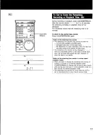 Предварительный просмотр 17 страницы Sony EV-S900 Operating Instructions Manual