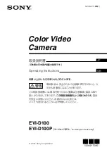 Preview for 1 page of Sony EVI-D100 (NTSC) Operating Instructions Manual